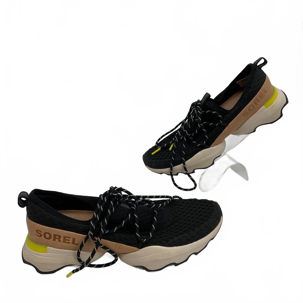 Sorel Black Tan Sneakers Kinetic impact lace up | Womens 8